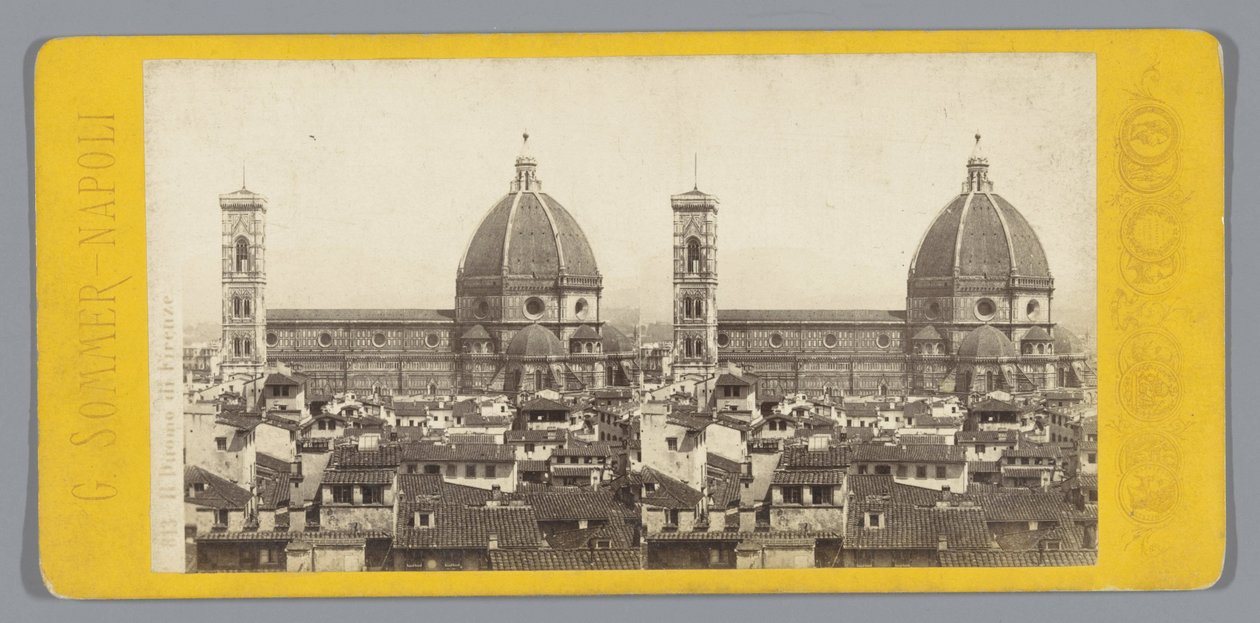 Vista de la catedral de Florencia de Giorgio Sommer