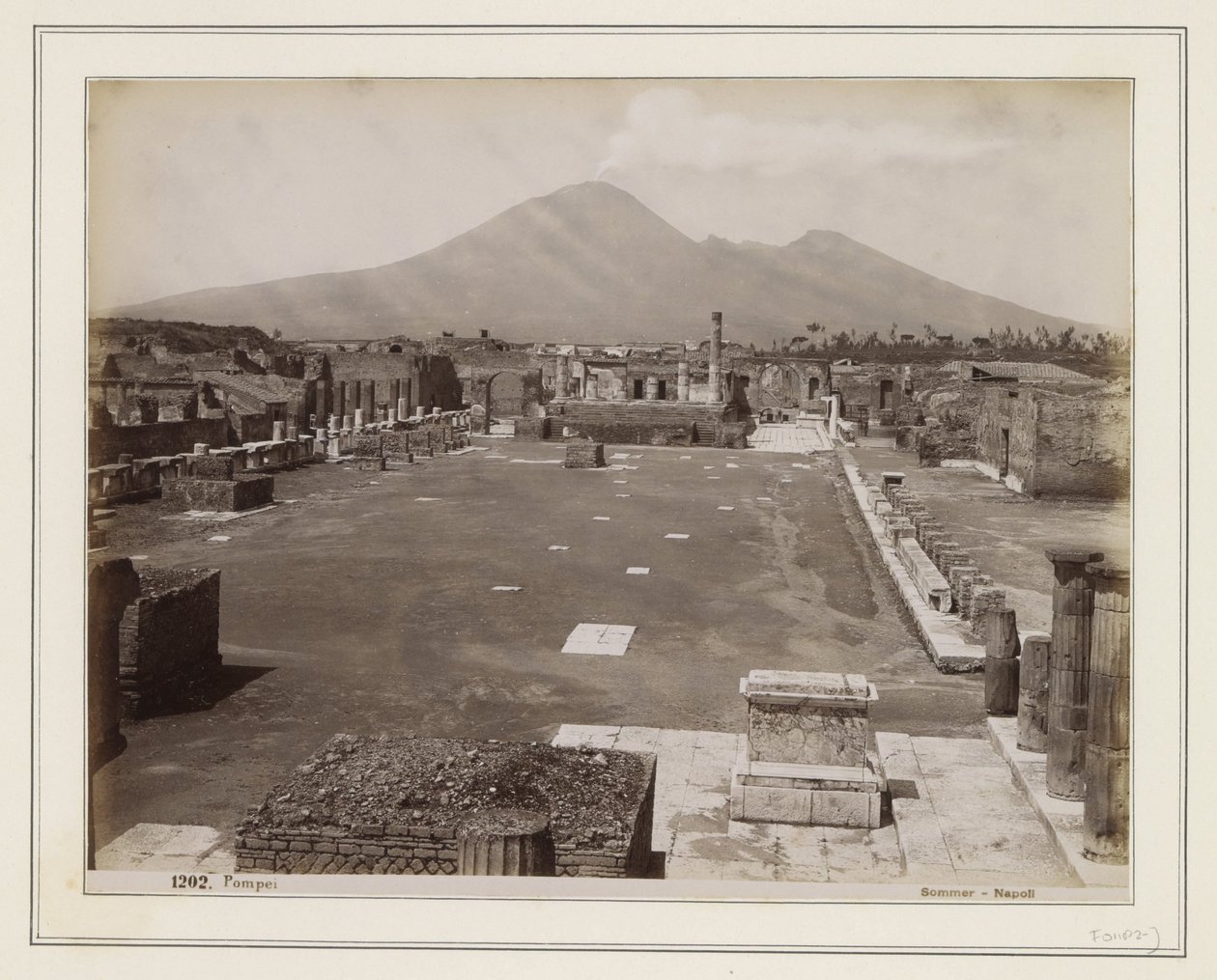 Vista del foro de Pompeya de Giorgio Sommer