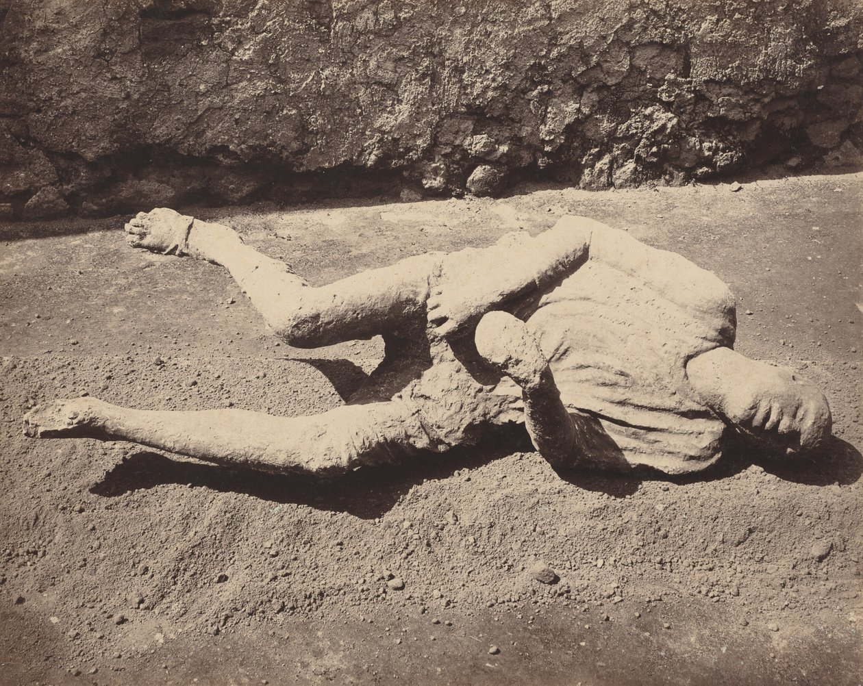 Fundición humana, Pompeya,1873 (foto) de Giorgio Sommer