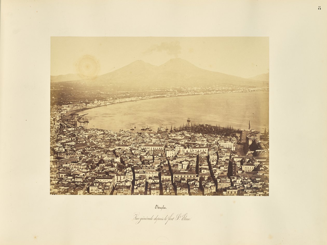 Nápoles. Vista general desde Fort St. Elme de Giorgio Sommer