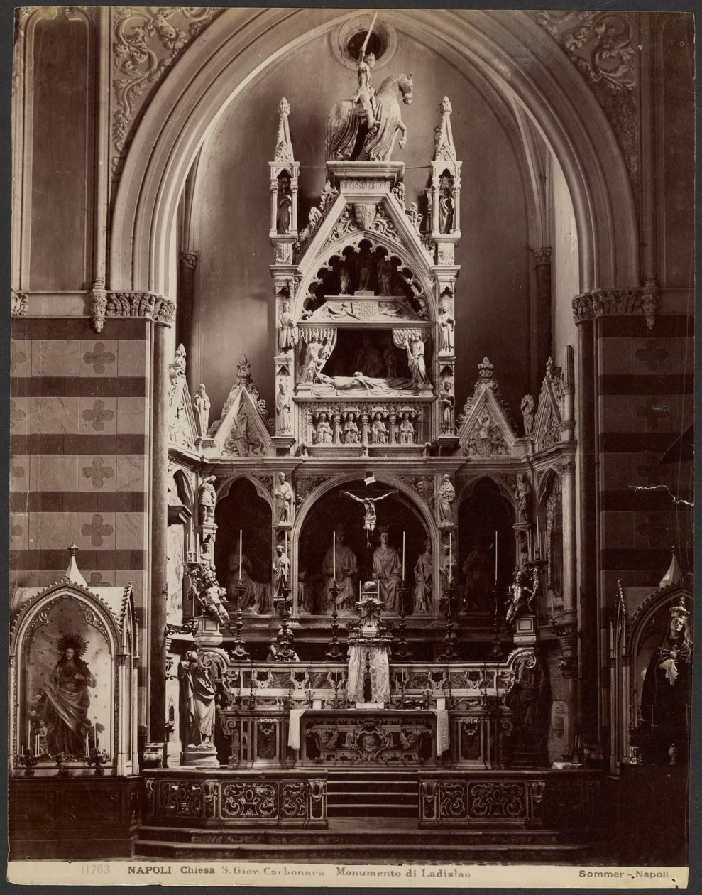 Nápoles S. Giov. Carbonara Monumento a Ladislao de Giorgio Sommer