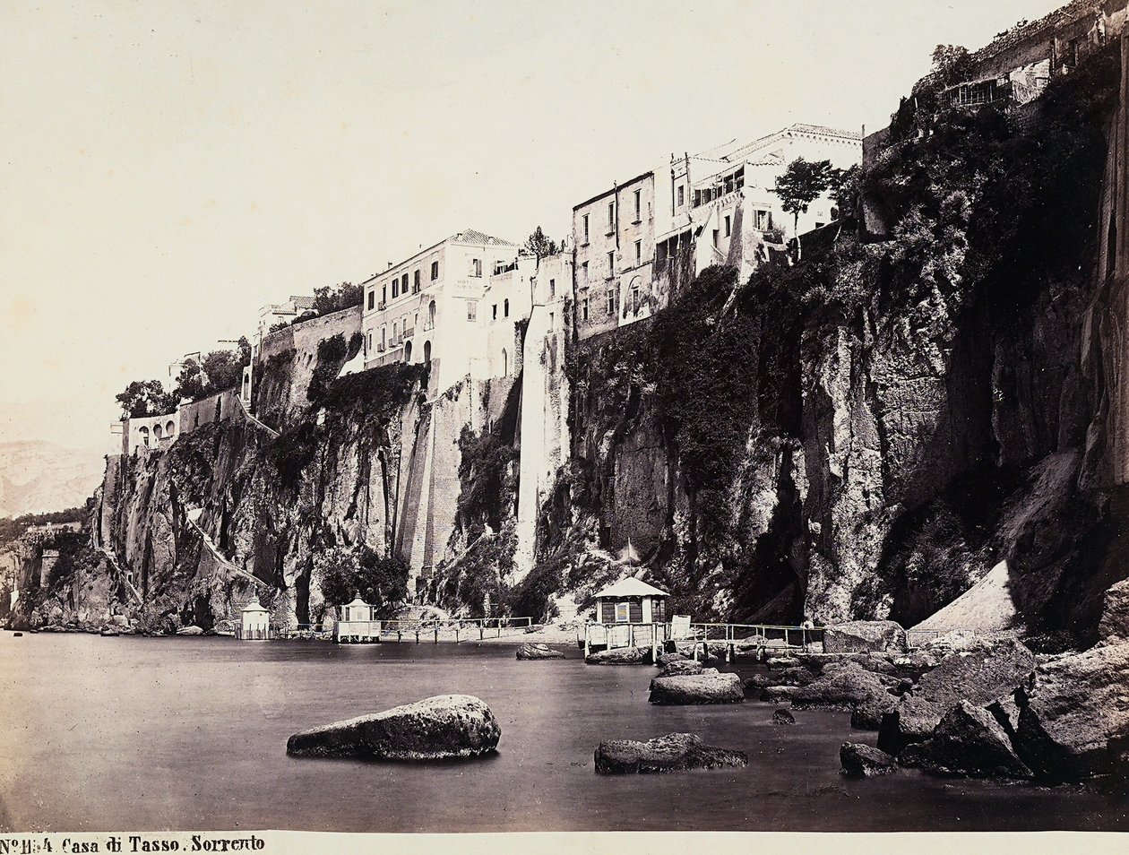 La casa de Tasso sobre el mar de Sorrento de Giorgio Sommer
