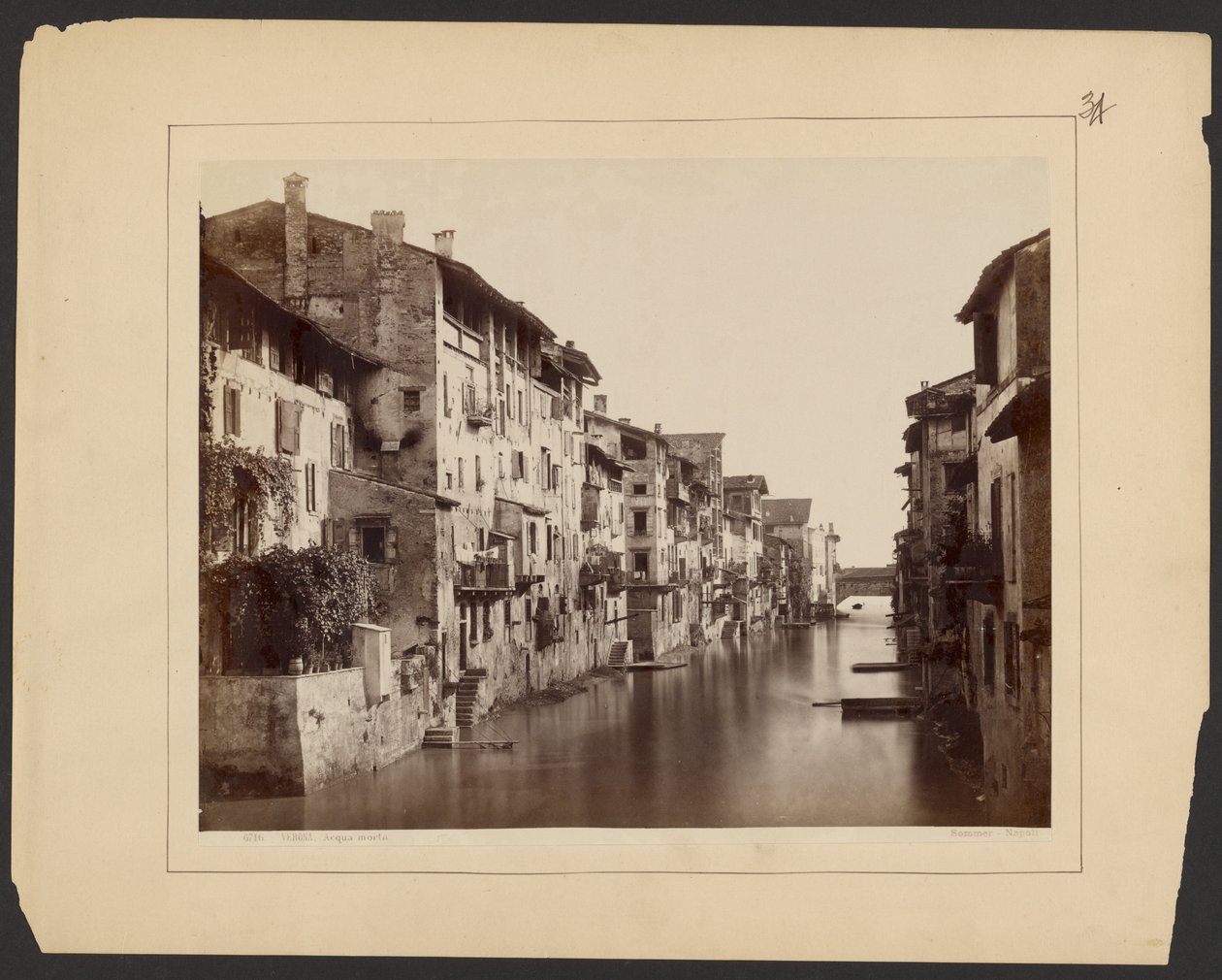 Verona, agua tranquila de Giorgio Sommer