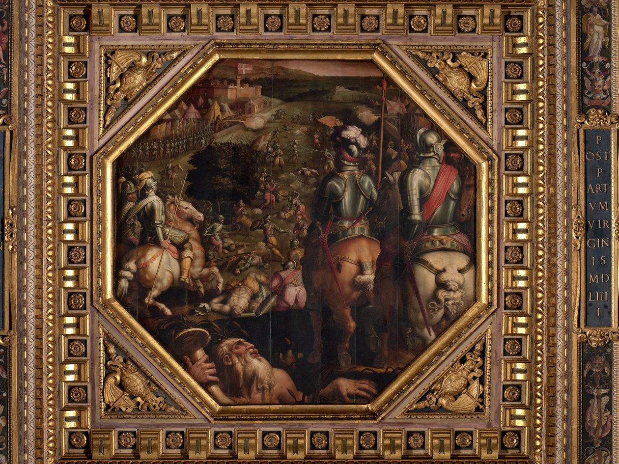 Batalla de Marciano en Val di Chiana de Giorgio Vasari