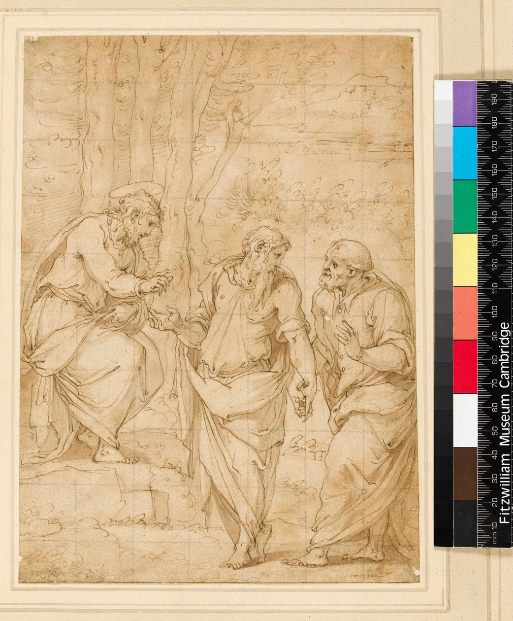 Cristo nombrando a Pedro su sucesor, 1500-1599 de Giorgio Vasari
