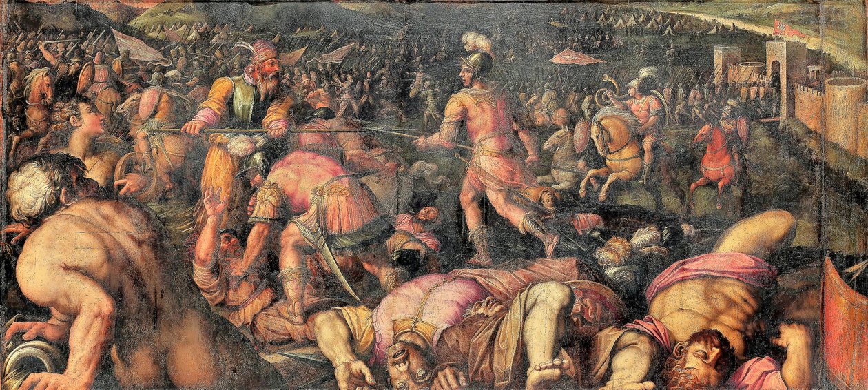 Derrota de Radagaisus en Fiesole de Giorgio Vasari