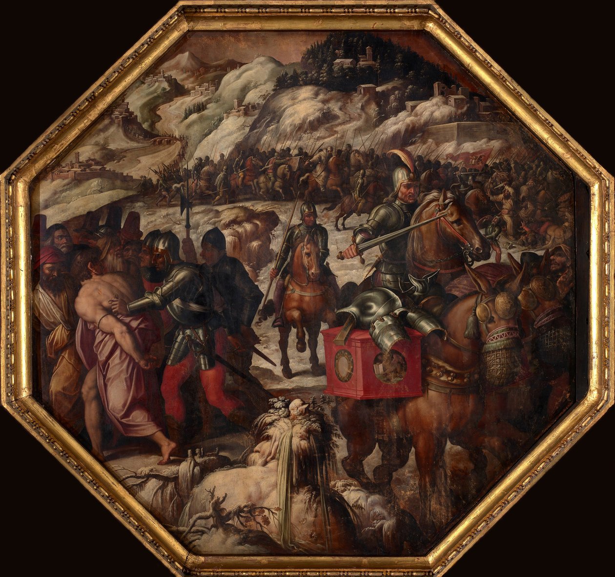 Derrota de los Venecianos en Casentino, 1563-1565 de Giorgio Vasari