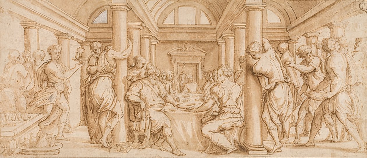 Banquete de bodas de Ester y Asuero de Giorgio Vasari