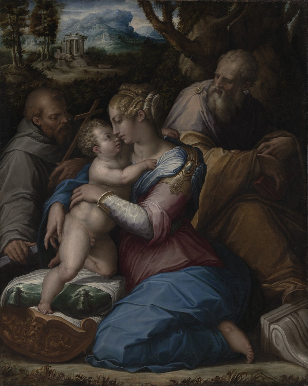 La Sagrada Familia con san Francisco de Giorgio Vasari