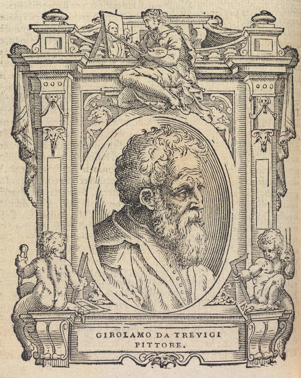 Houghton Typ 525 68.864 - Vasari, Las Vidas - Girolamo da Trevigi de Giorgio Vasari