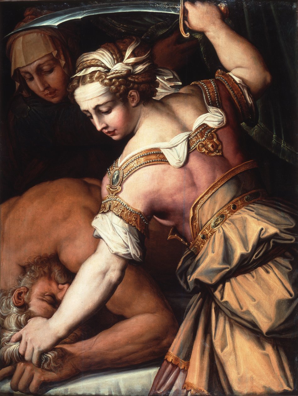 Judith y Holofernes, c.1554 (óleo sobre tabla) de Giorgio Vasari