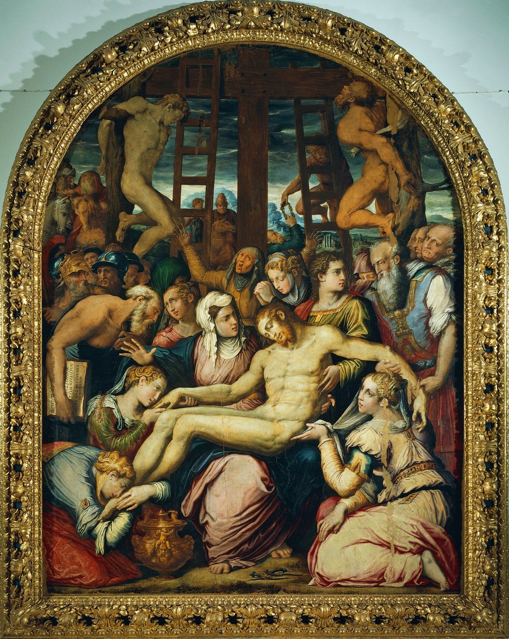 Lamentación sobre Cristo muerto bajado de la cruz de Giorgio Vasari