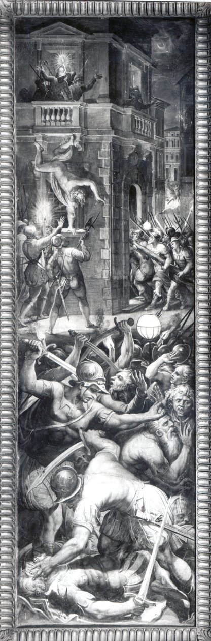 Masacre de Coligny y los hugonotes, 1573 de Giorgio Vasari