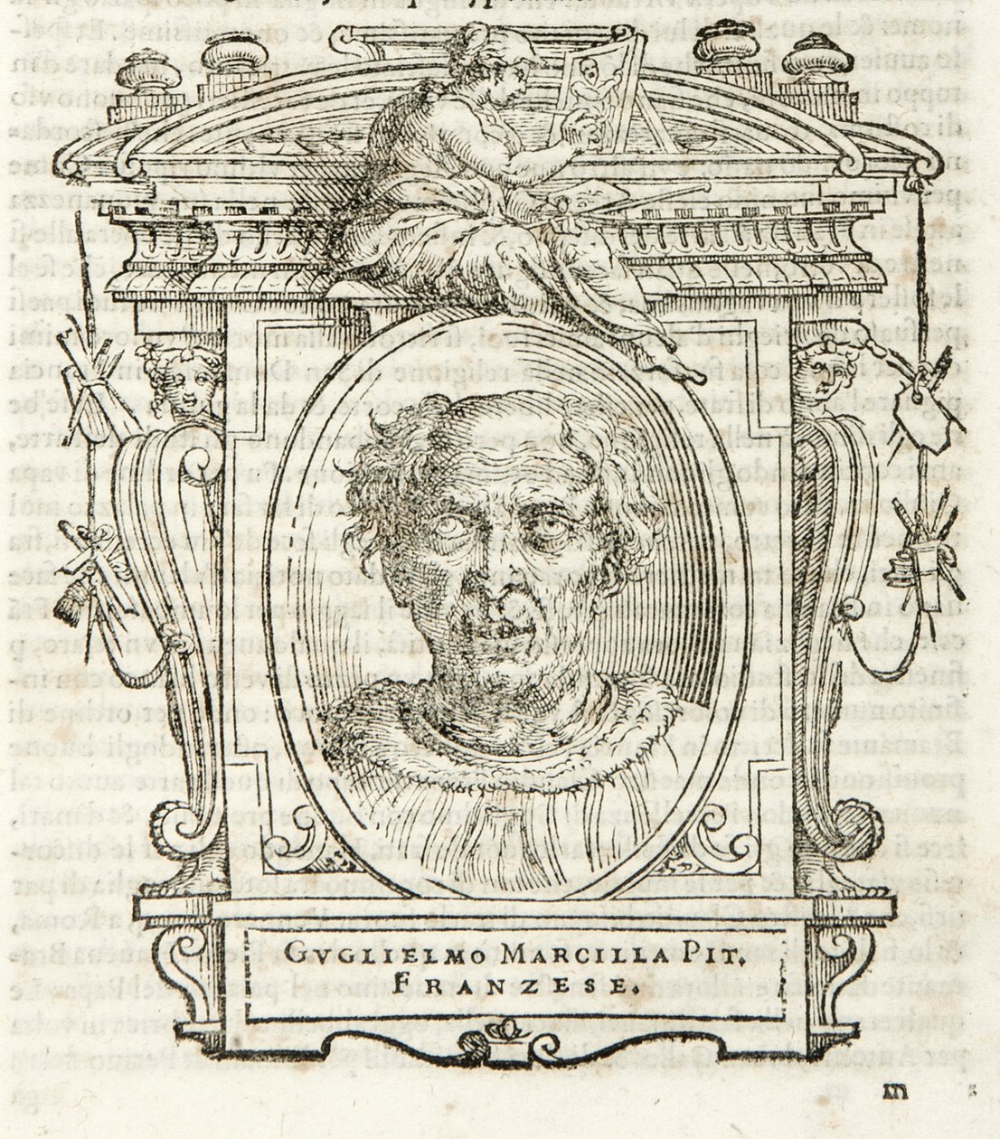 Milán, Biblioteca Braidense, Vite de piv excellent, Giorgio Vasari 1568, Guglielmo Marcilla de Giorgio Vasari