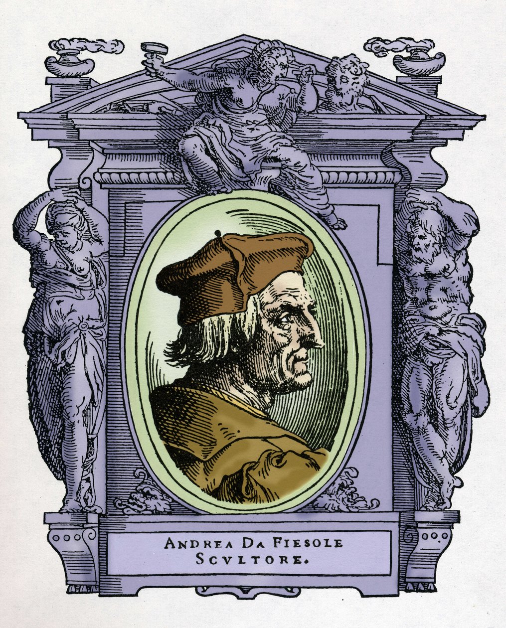 Retrato de Andrea da Fiesole (Andrea Ferrucci) de Giorgio Vasari
