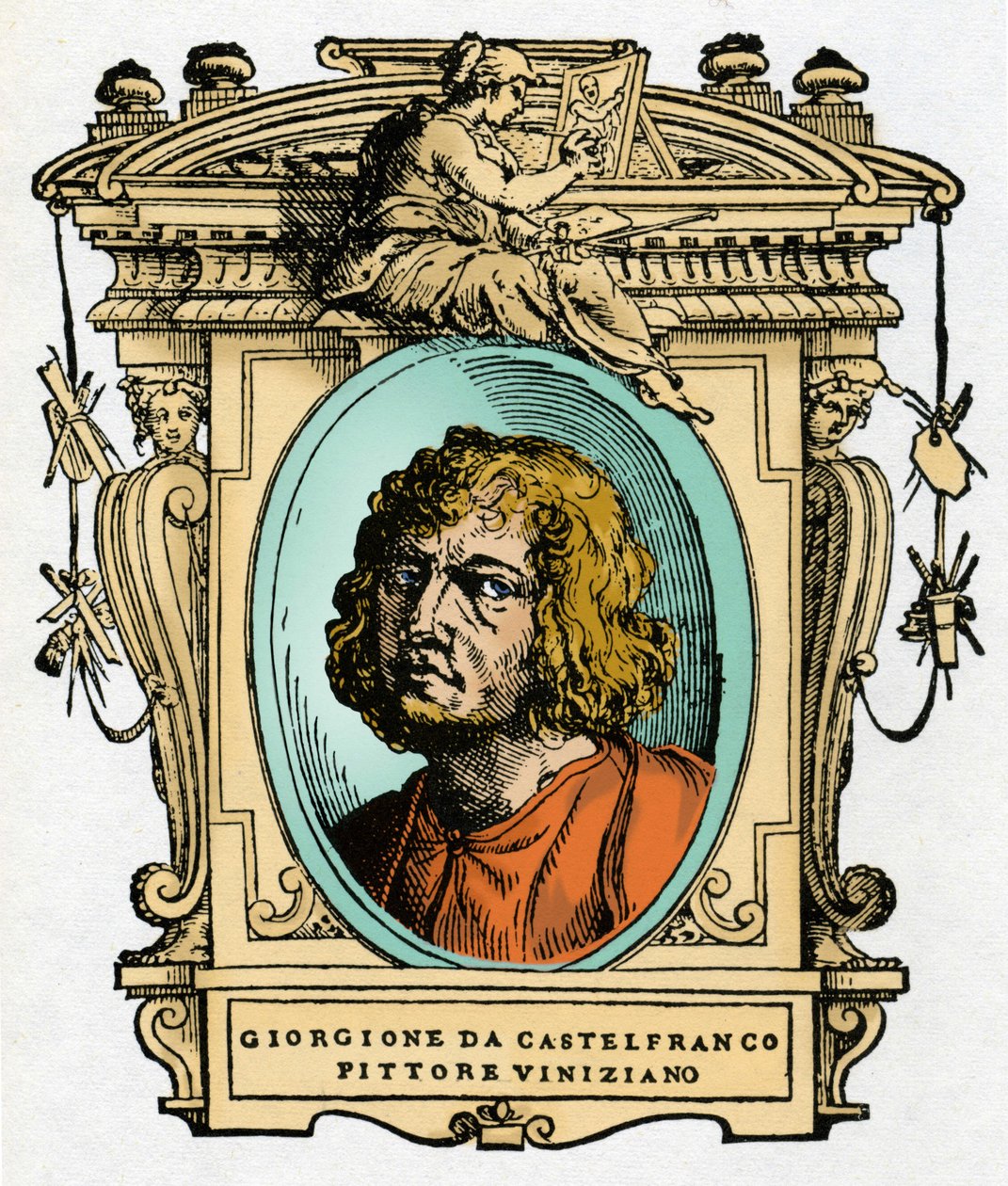 Retrato de Giorgione (Giorgio Zorzi) de Giorgio Vasari
