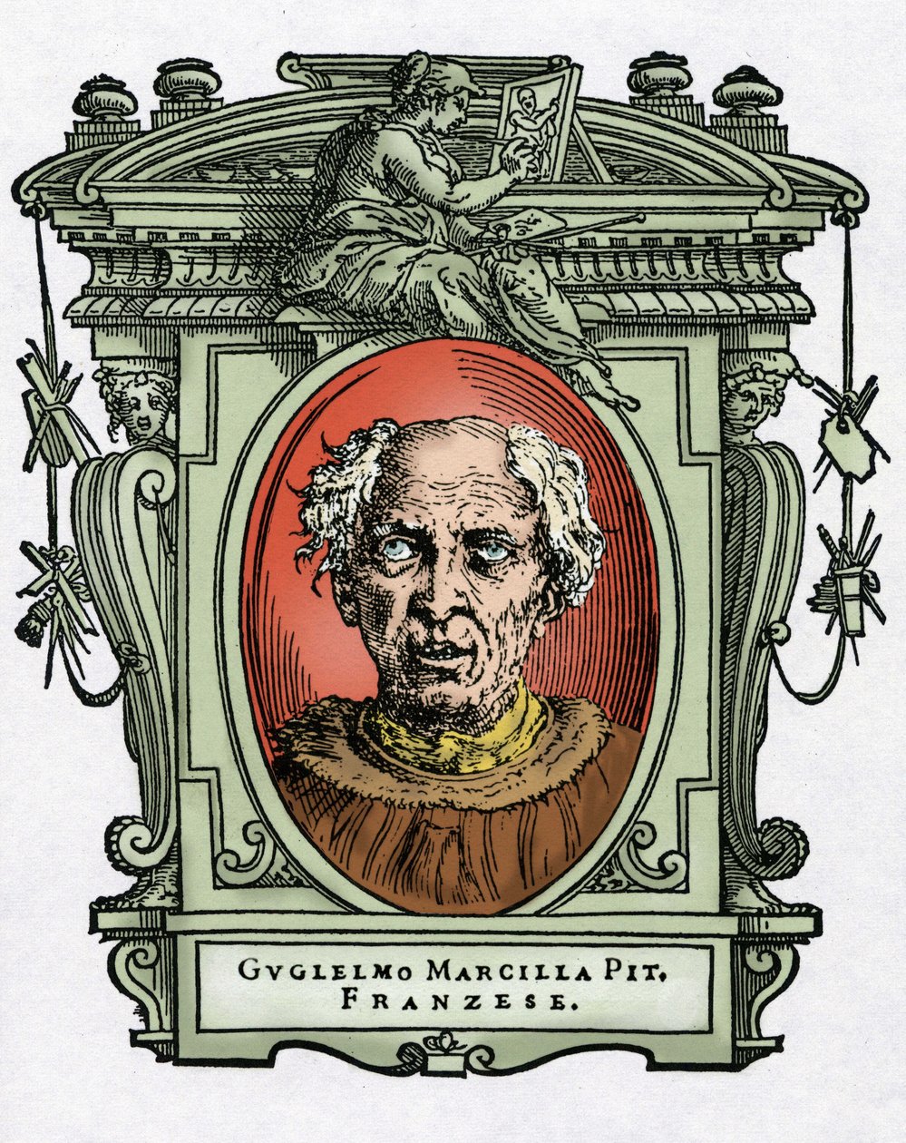 Retrato de Guillermo de Marcillat de Giorgio Vasari