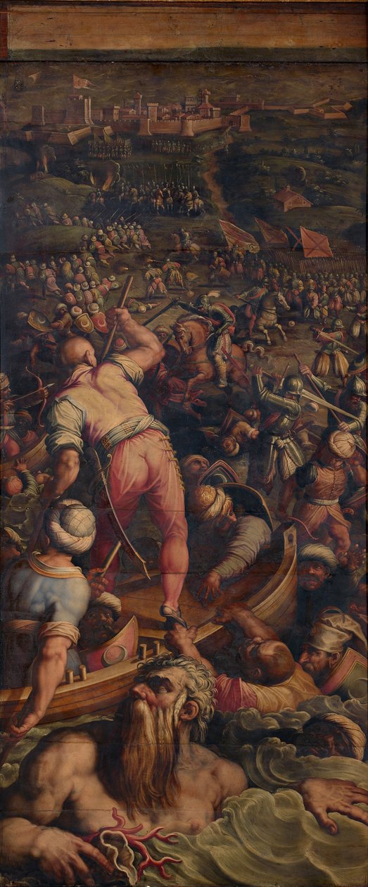 Derrota de los turcos en Piombino de Giorgio Vasari