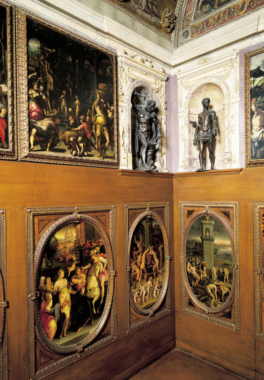 Studiolo (pequeño estudio) de Francesco I, por Giorgio Vasari (1511-1574), Palazzo Vecchio, Florencia, Italia de Giorgio Vasari