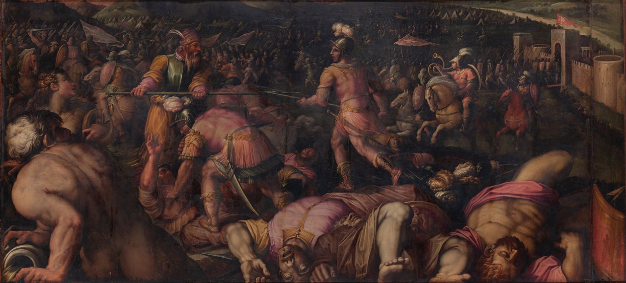 La batalla contra Radagaisus en Faesulae en 406, 1563-1565 de Giorgio Vasari