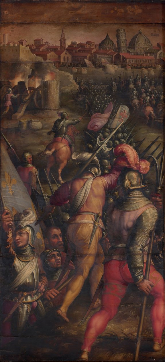 La Batalla de Barbagianni cerca de Pisa, 1563-1565 de Giorgio Vasari