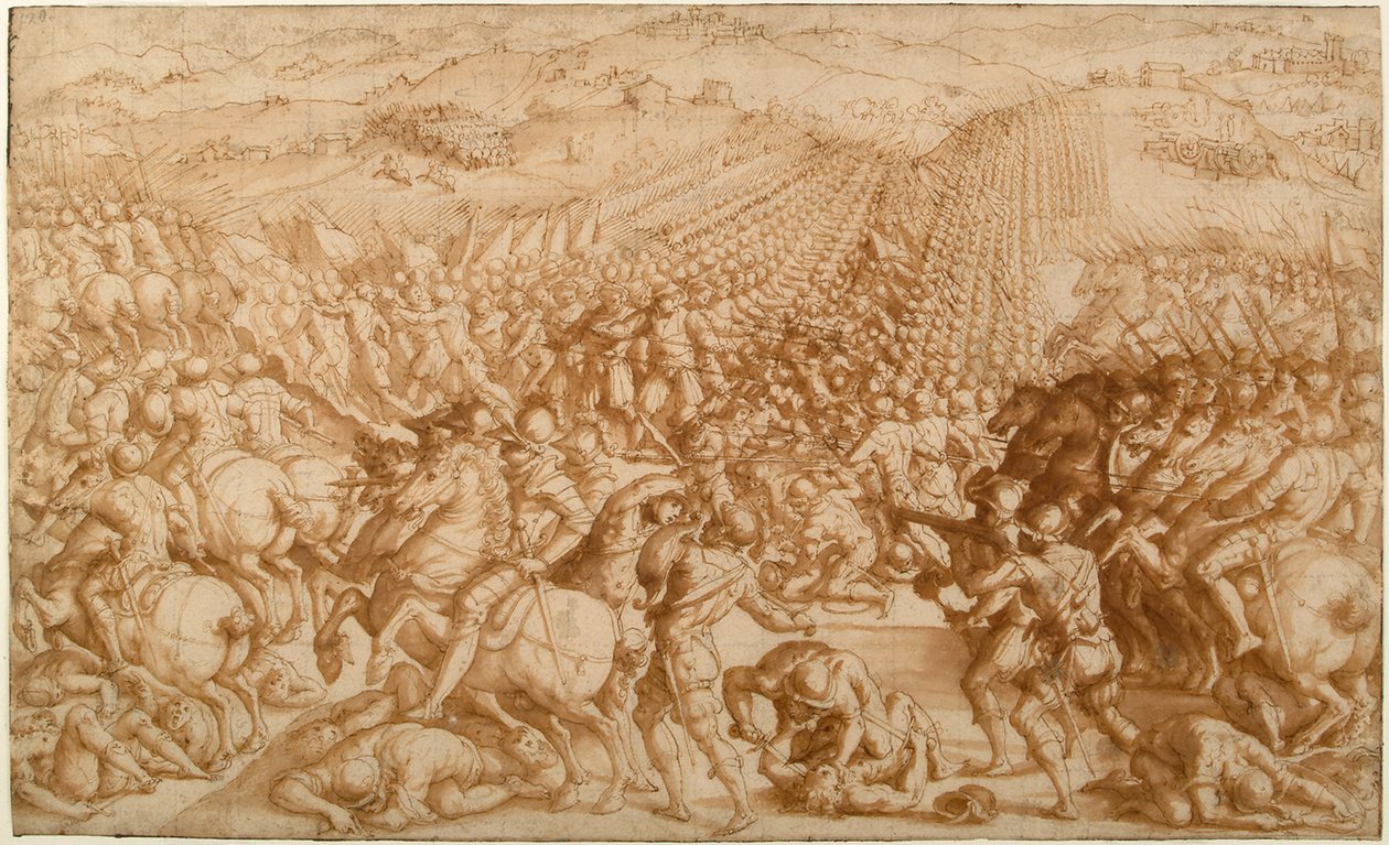 La Batalla de Marciano de Giorgio Vasari