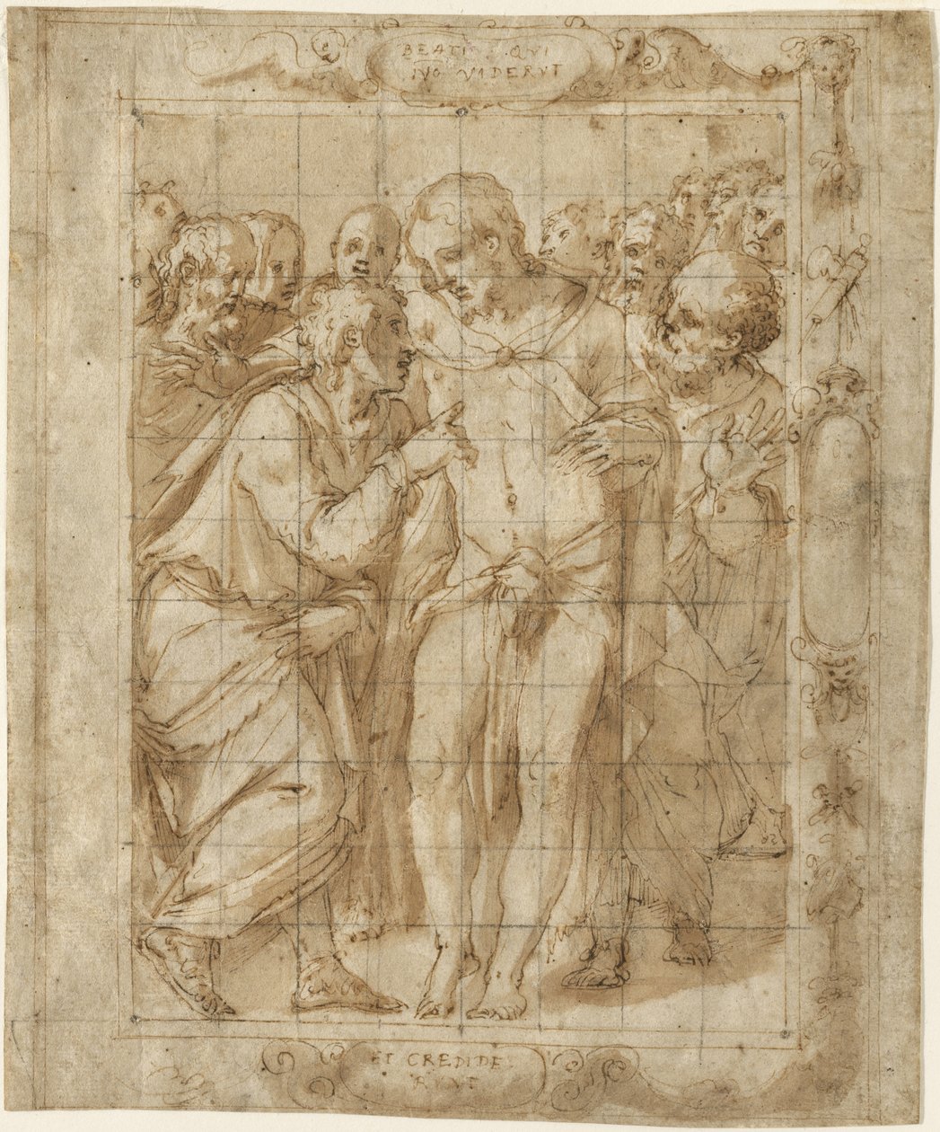 La incredulidad de Santo Tomás, c.1556-57 de Giorgio Vasari