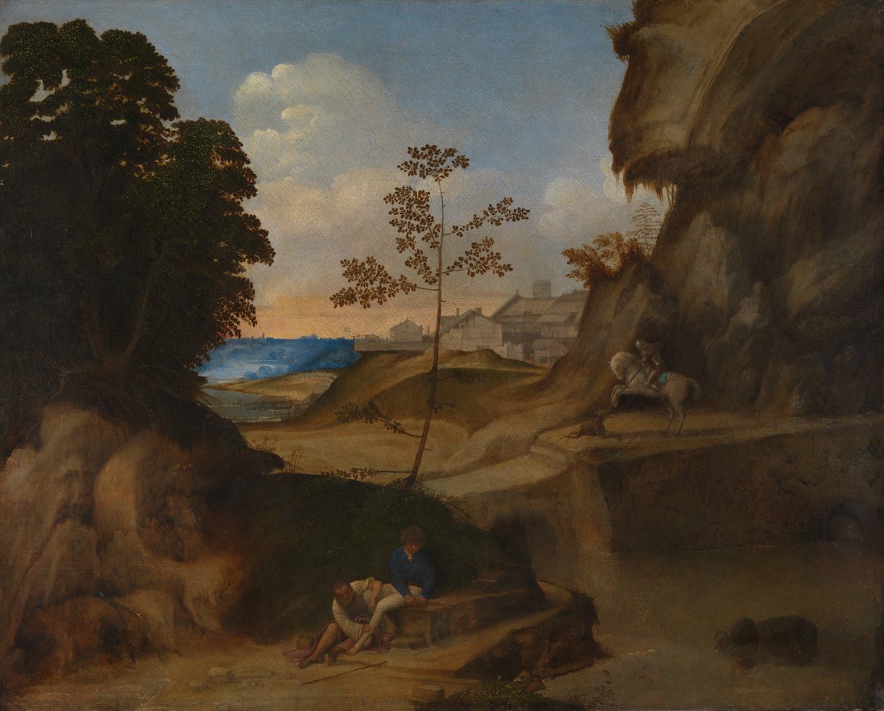 Italiano: Il Tramonto (El atardecer) de Giorgione