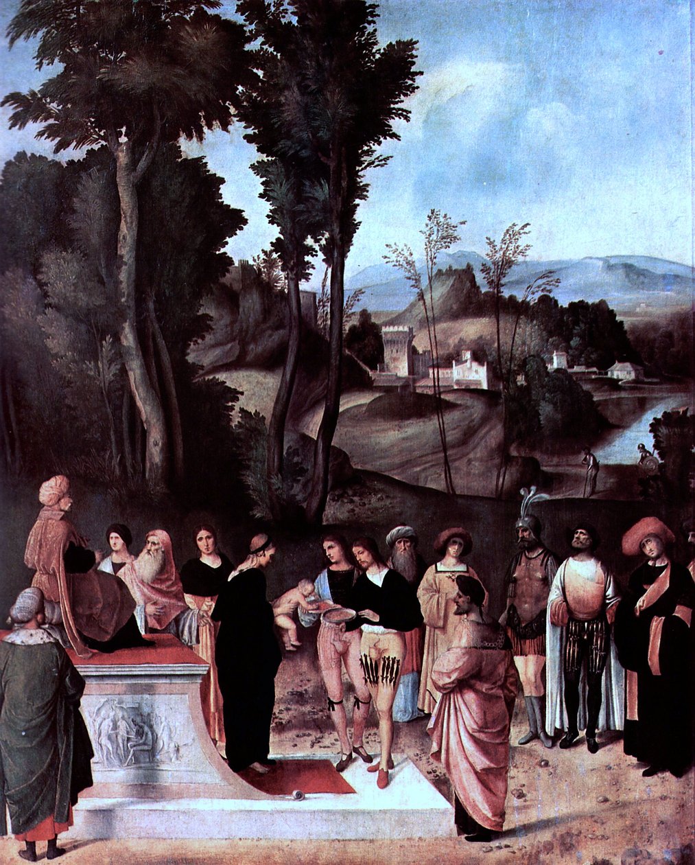 Español: Moisés sometido a la prueba del fuego de Giorgione