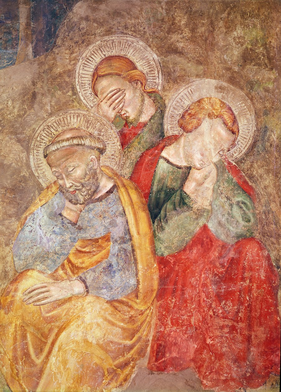 Apóstoles en el Monte de los Olivos de Giotto di Bondone