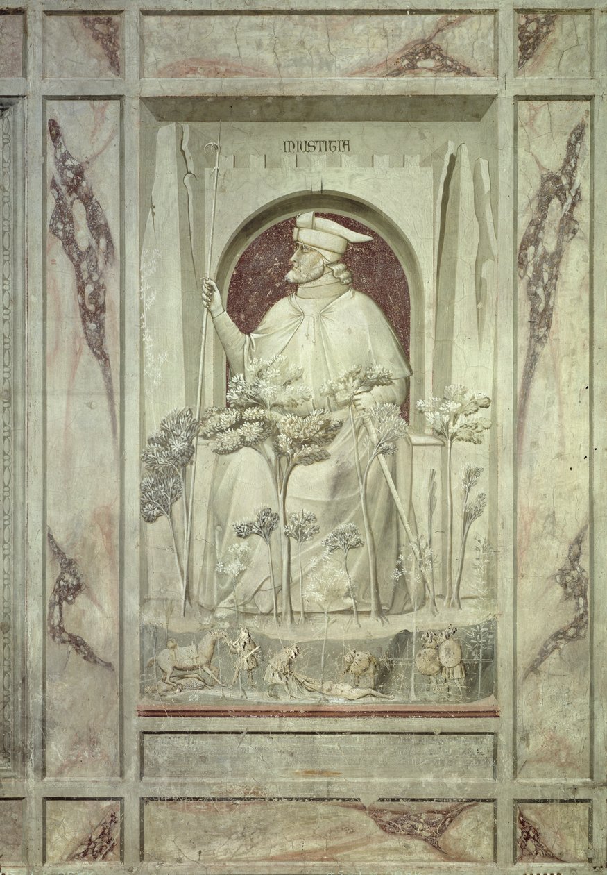 Injusticia, c.1305 de Giotto di Bondone