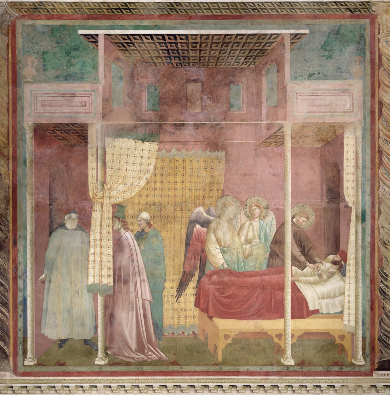 San Francisco cura al hombre herido de Lérida, 1297-99 de Giotto di Bondone