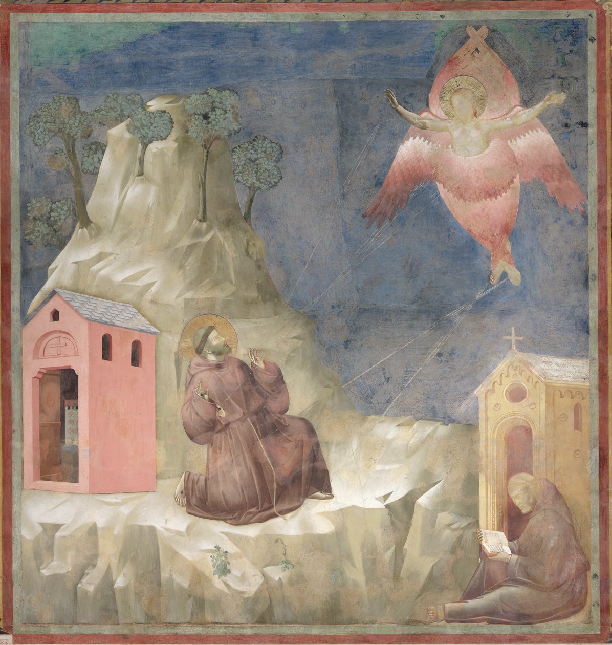 San Francisco recibiendo los estigmas, 1297-99 de Giotto di Bondone