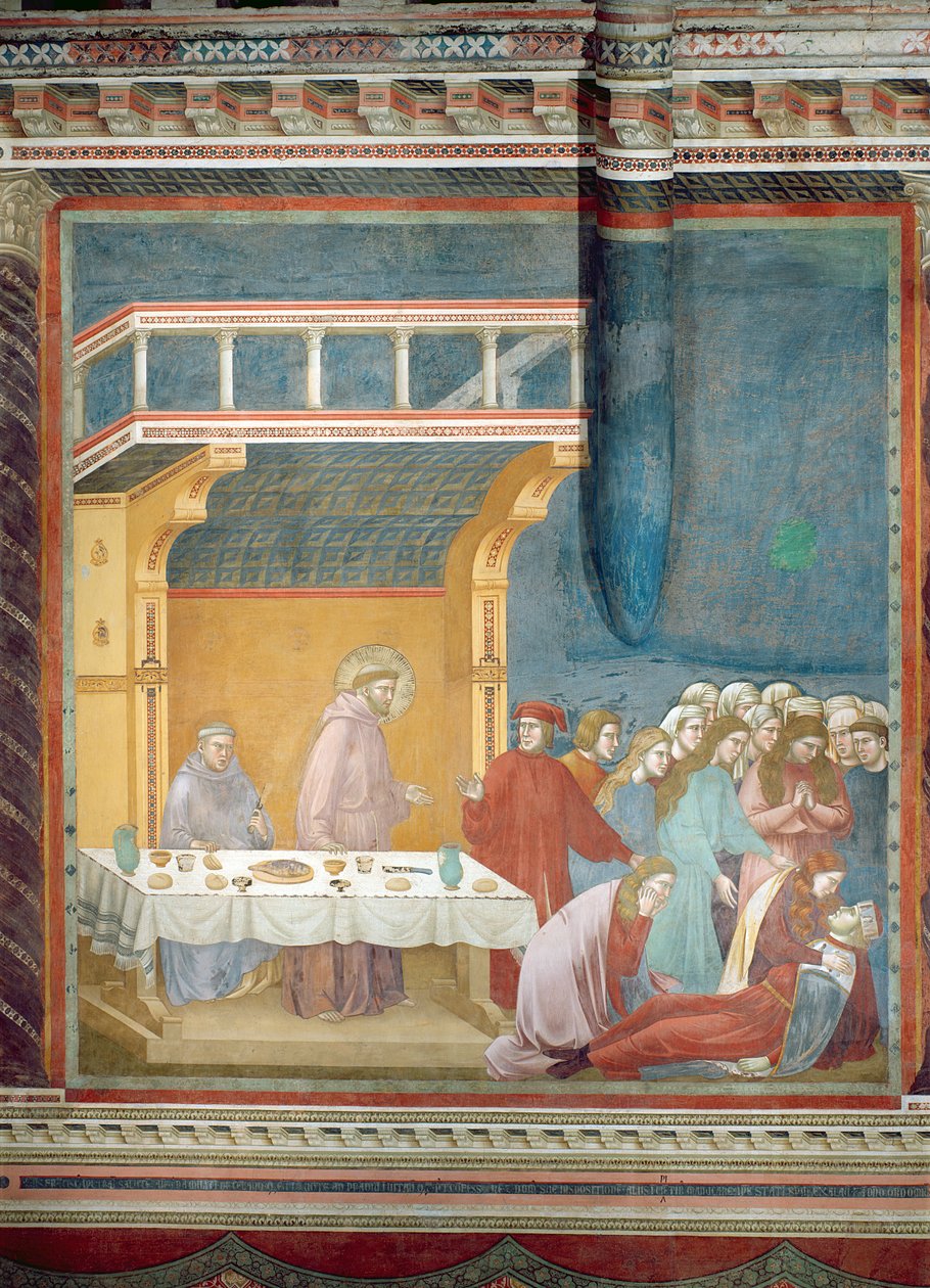 La muerte del caballero de Celano, 1297-1300 de Giotto di Bondone