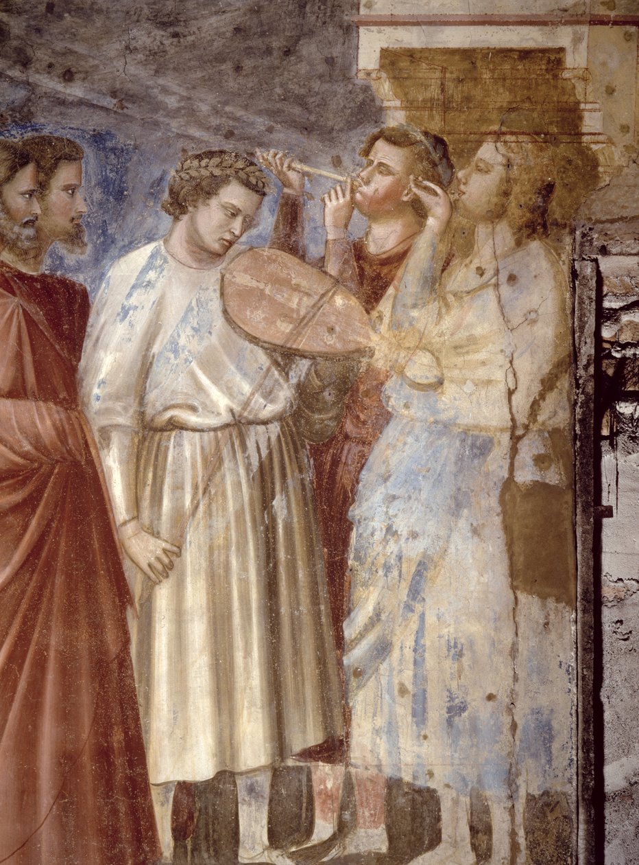 La Procesión Nupcial de la Virgen (detalle) de Giotto di Bondone