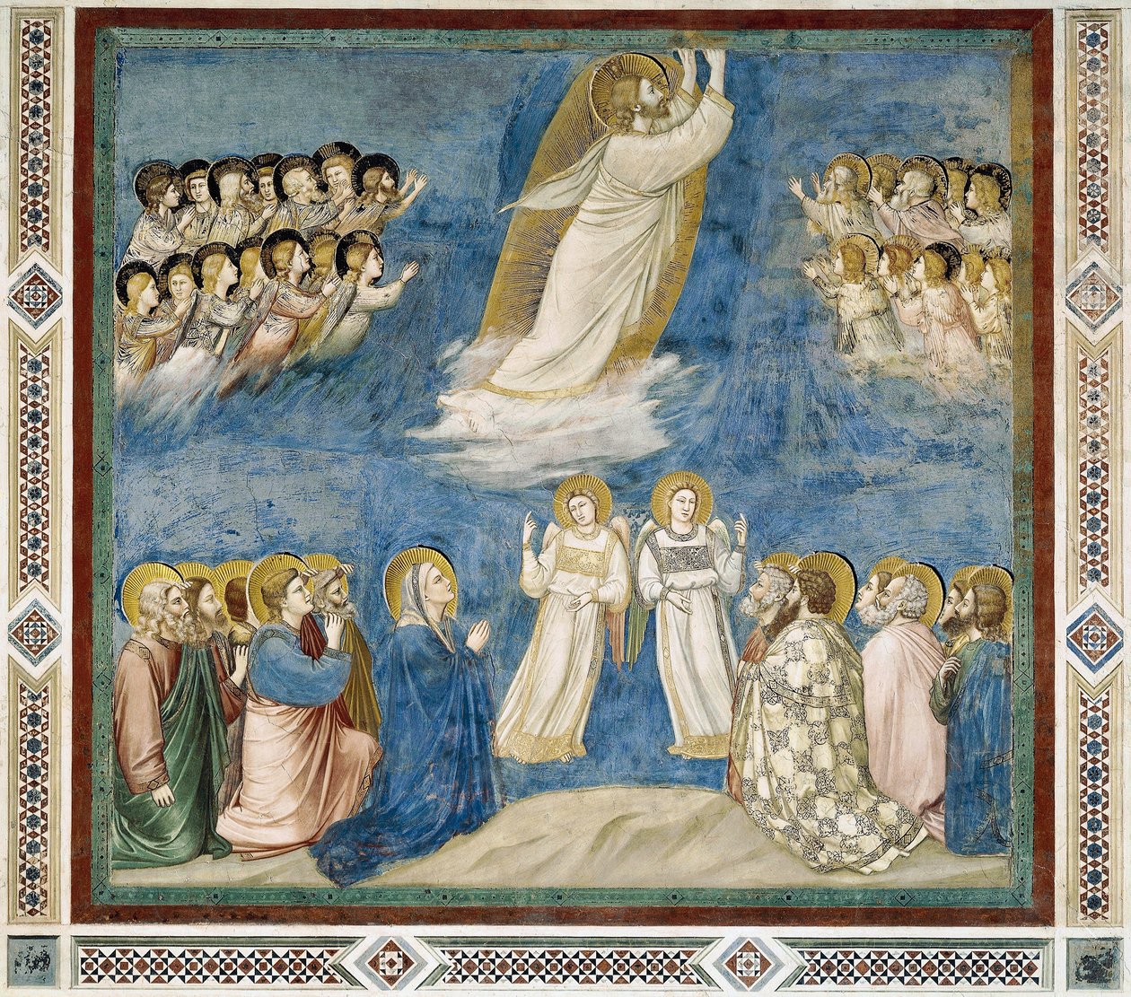 Ascensión de Cristo (detalle) de Giotto (c.1266 1337)