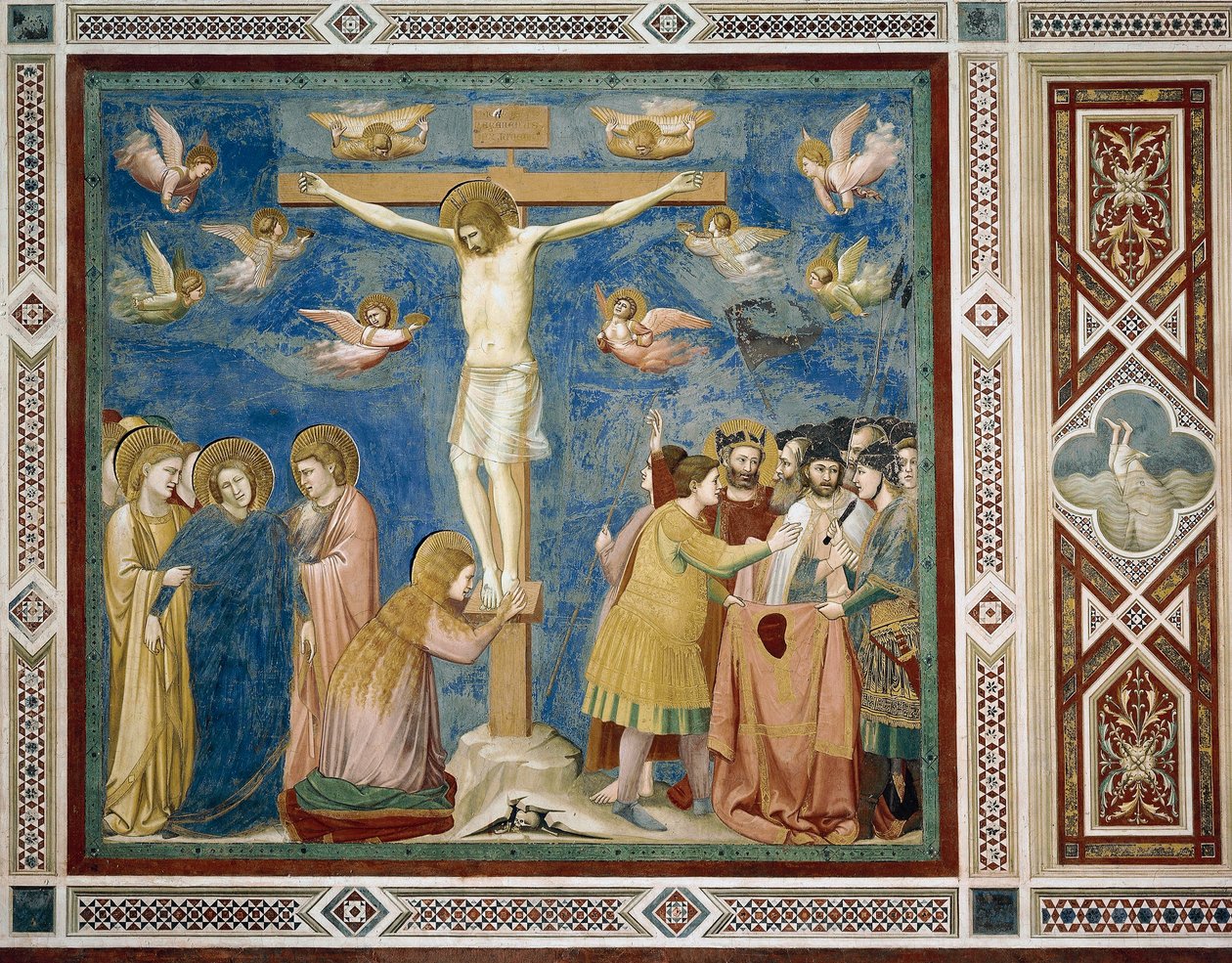 Crucifixión, detalle de Vida y Pasión de Cristo, por Giotto de Giotto (c.1266 1337)