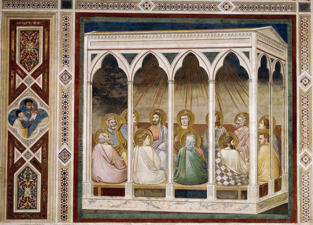 Pentecostés (detalle) de Giotto (c.1266 1337)