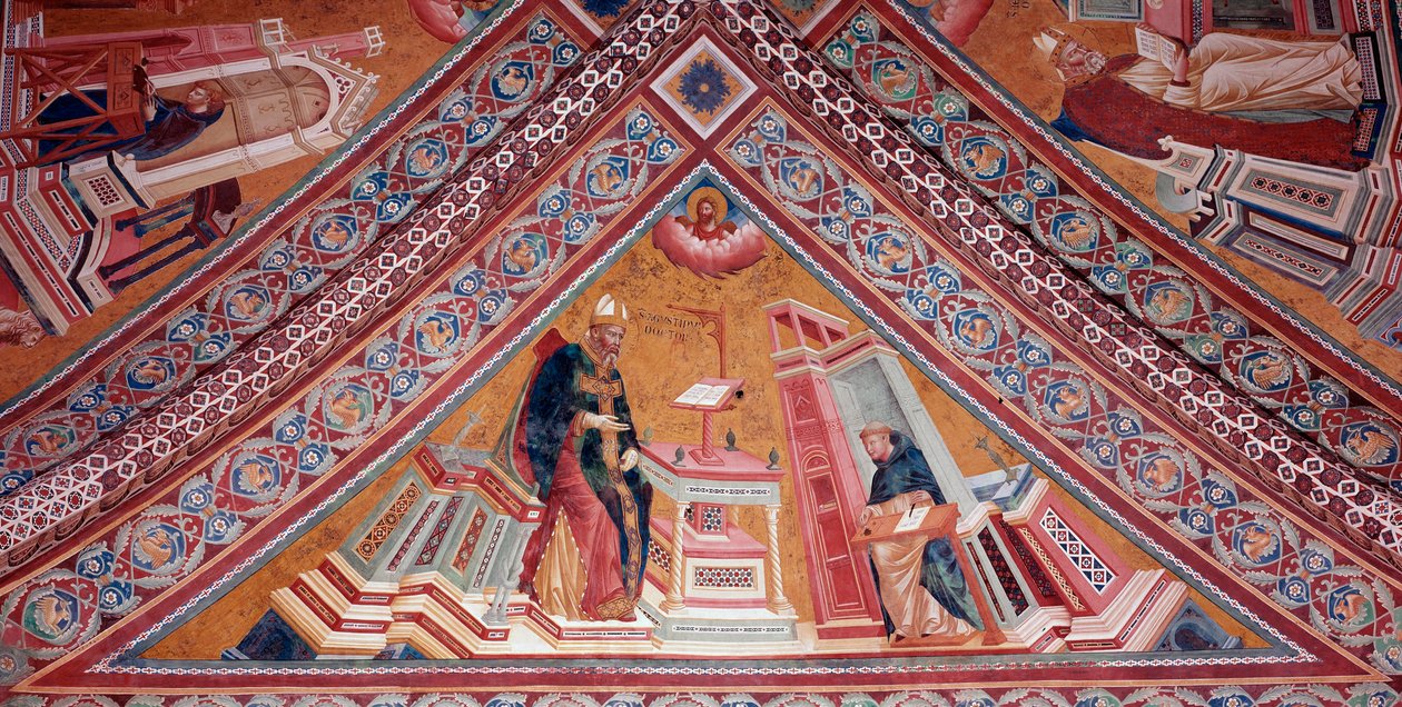 Los Doctores de la Iglesia: San Agustín de Hipona de Giotto (c.1266 1337)