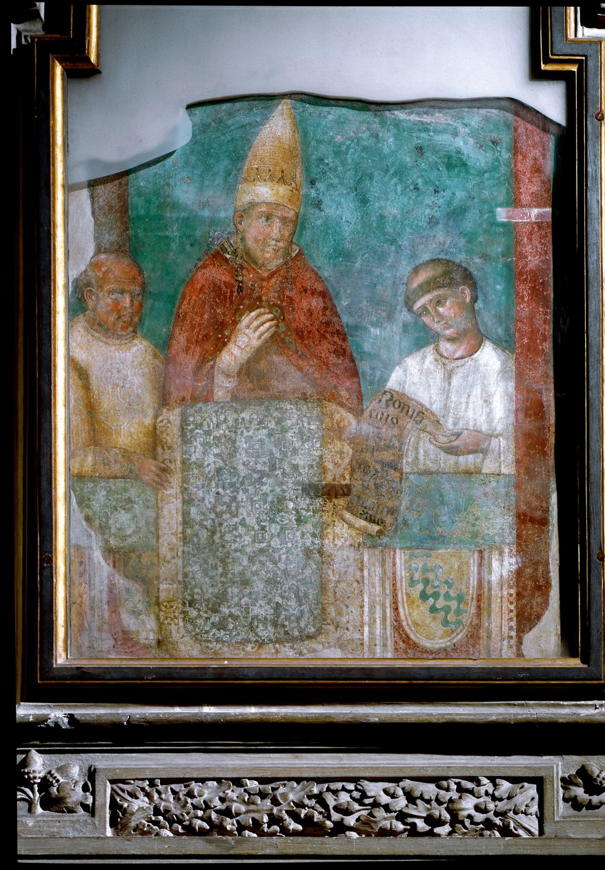 El Papa Bonifacio VIII declara el año 1300 Jubileo de Giotto (c.1266 1337)
