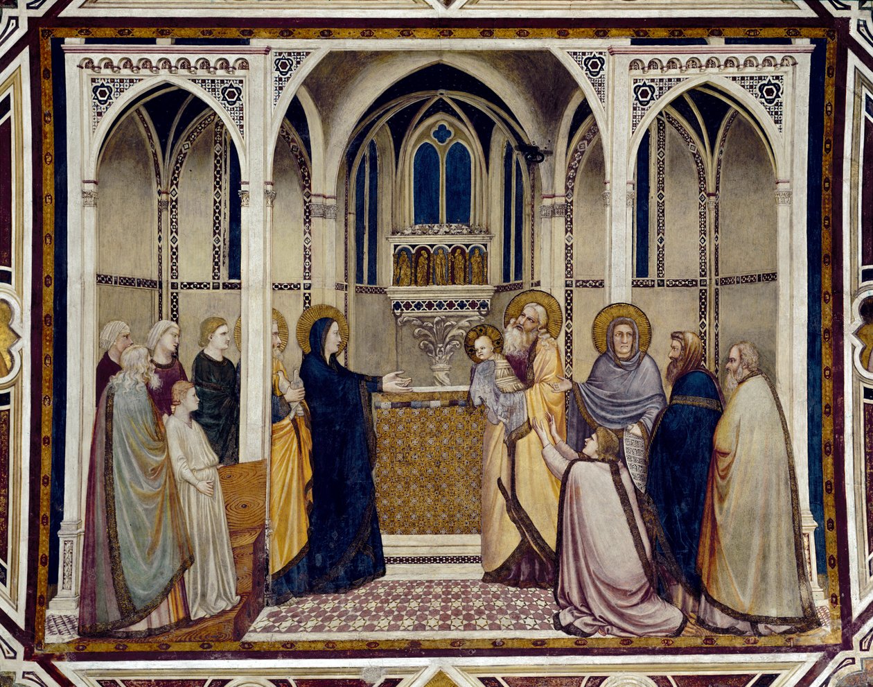 Presentación en el templo de Giotto (c.1266 1337)