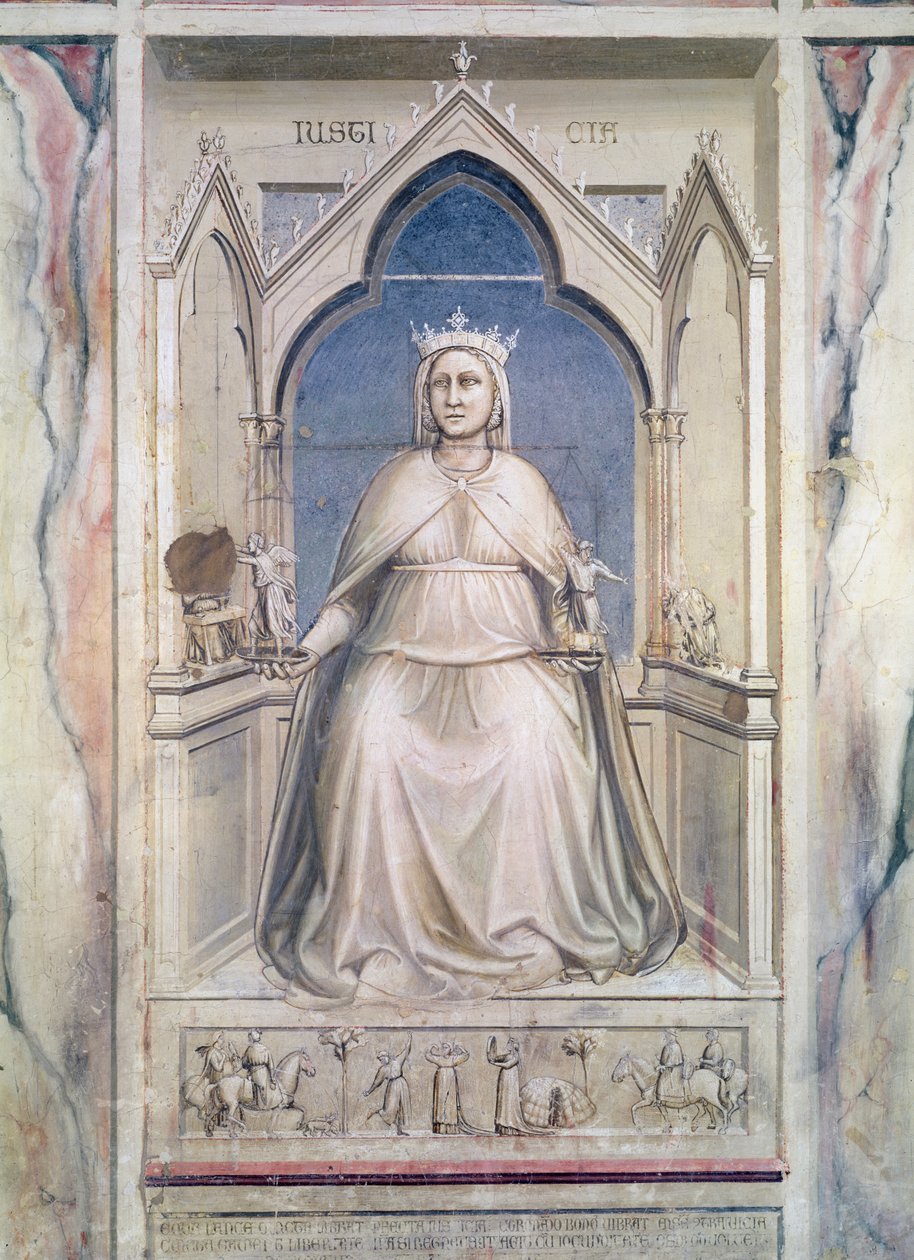 Alegoría de la Justicia, c.1305 de Giotto di Bondone
