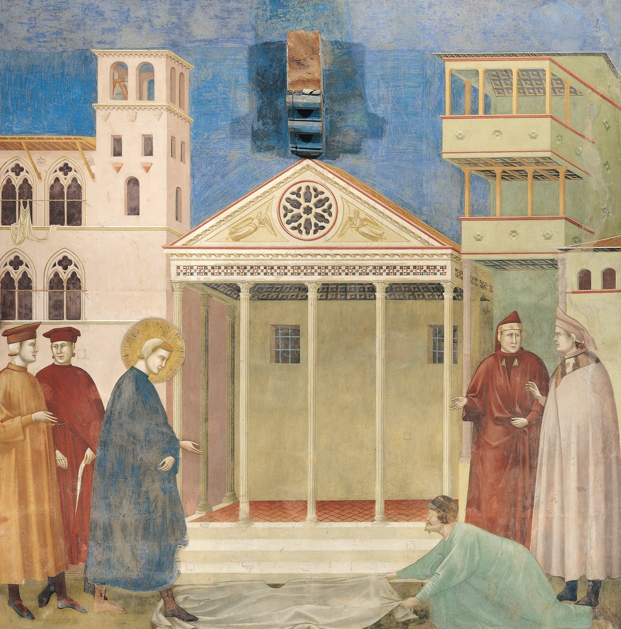 San Francisco honrado por un hombre sencillo, 1297-99 de Giotto di Bondone