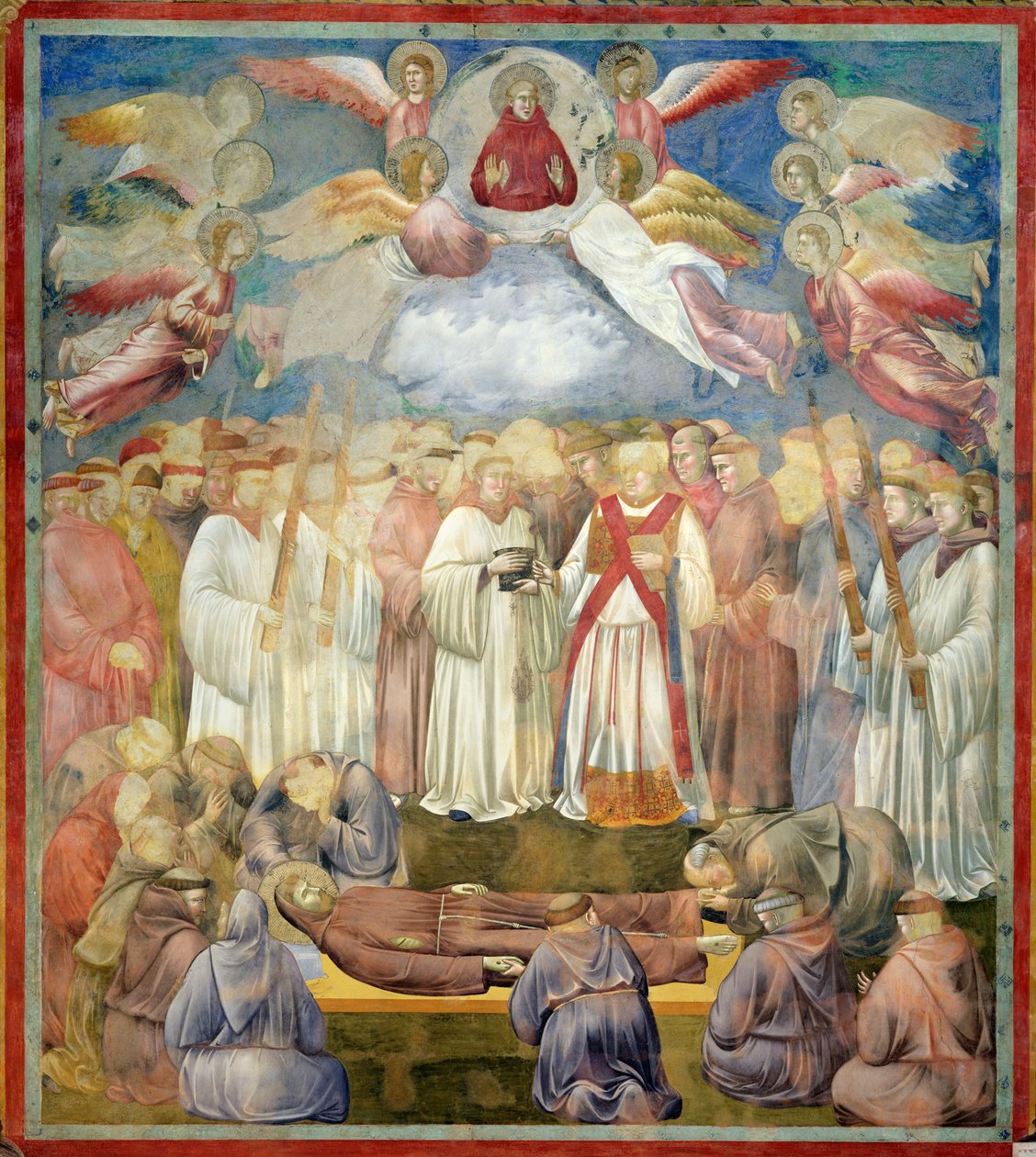La muerte de San Francisco, 1297-99 de Giotto di Bondone