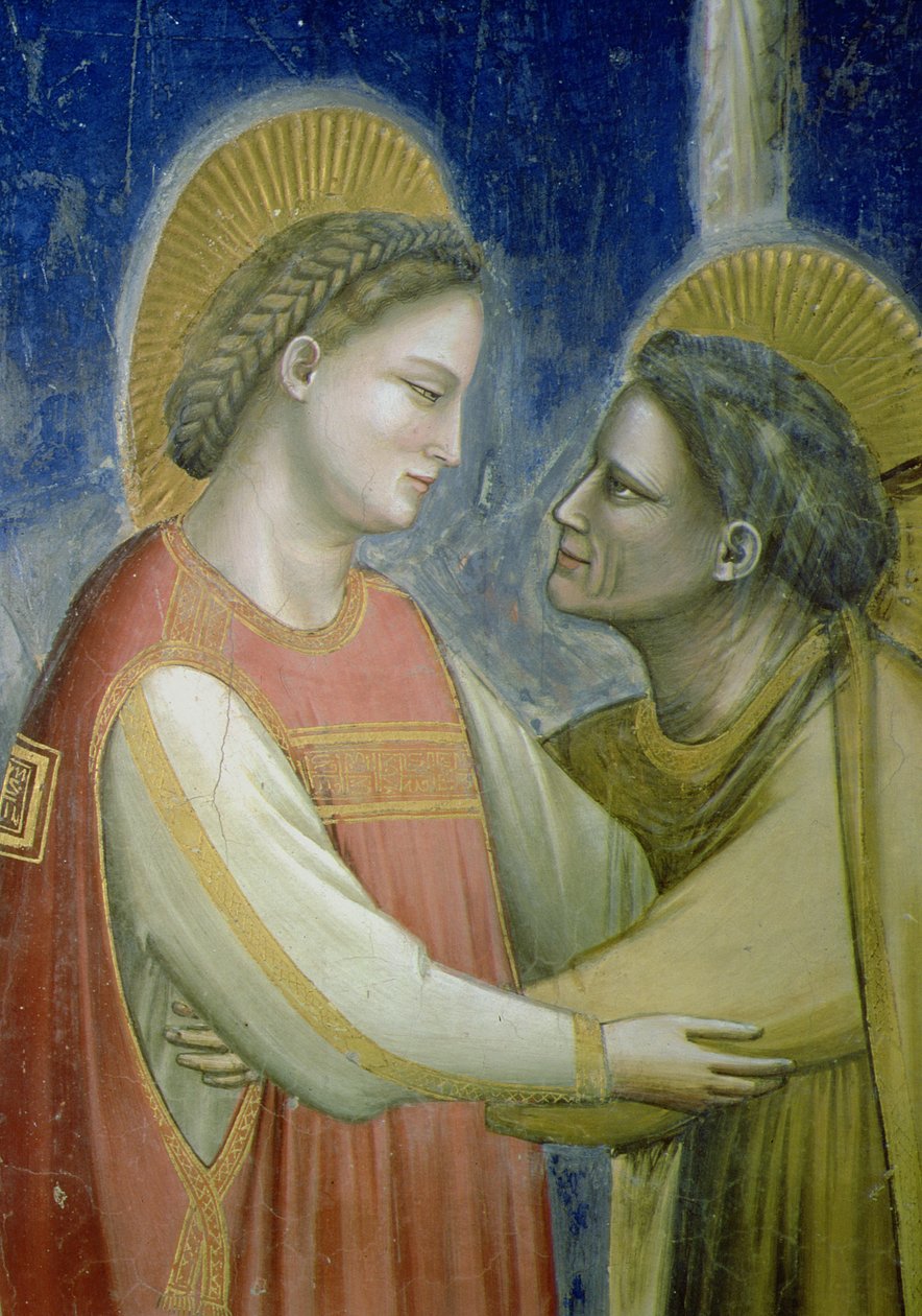 La Visitación (detalle) de Giotto di Bondone