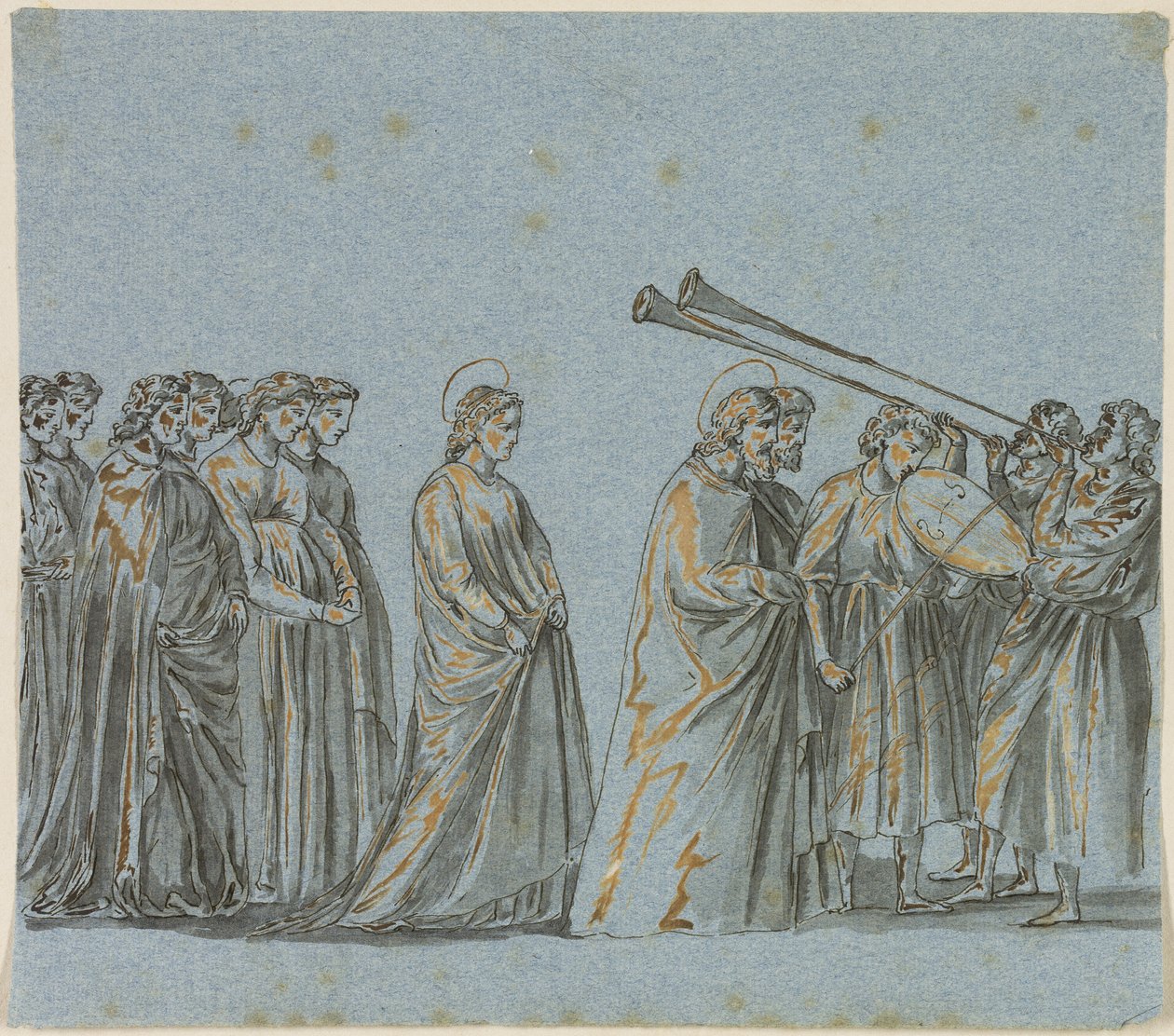 Procesión nupcial de María y José de Giotto di Bondone