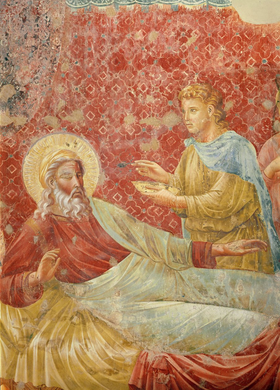 Isaac rechaza a Esaú, detalle de Isaac y Esaú, c.1288 (detalle) de Giotto di Bondone