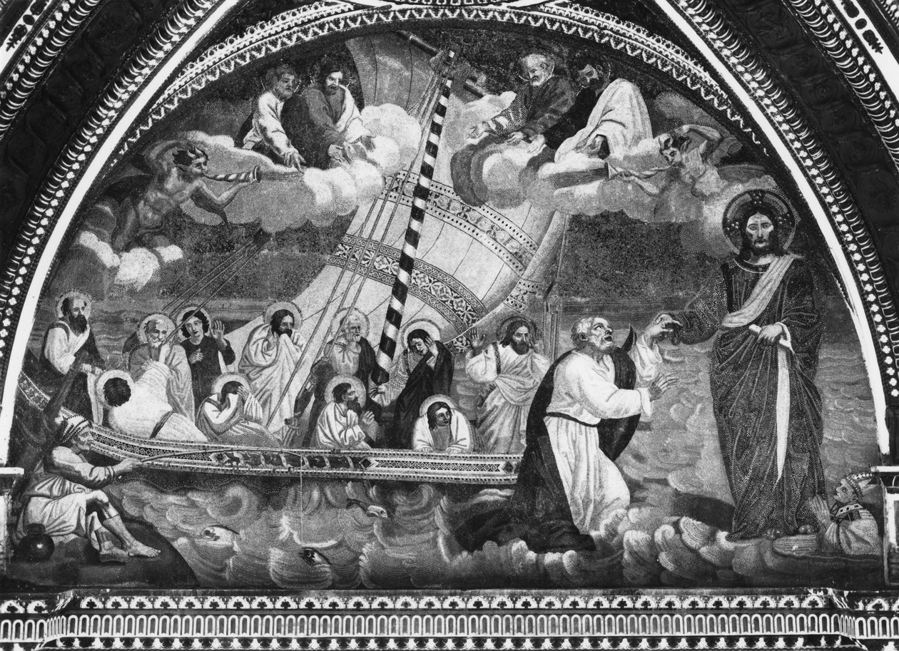 La Navicella de San Pedro de Giotto di Bondone after Giotto di Bondone after