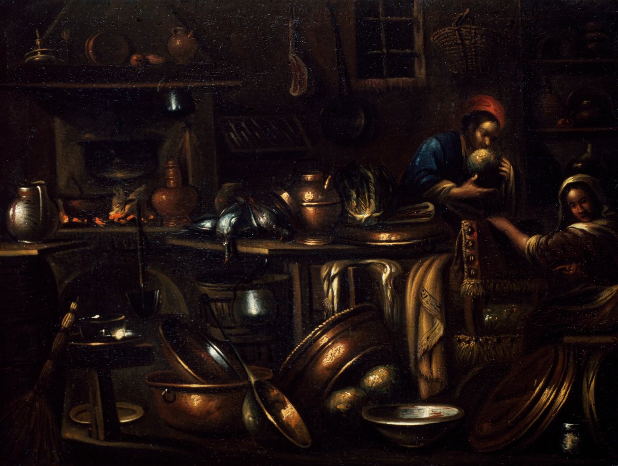Interior de cocina de Giovan Domenico Valentino