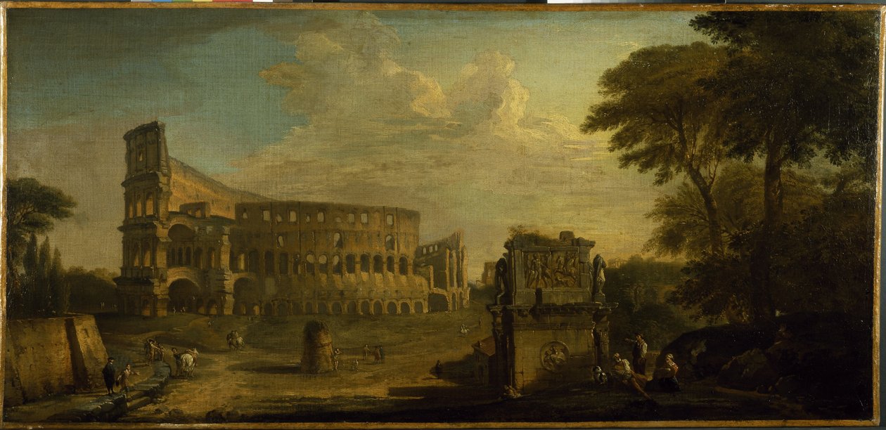 Vista del Coliseo, Roma de Giovani Paolo (attr. to) Panini